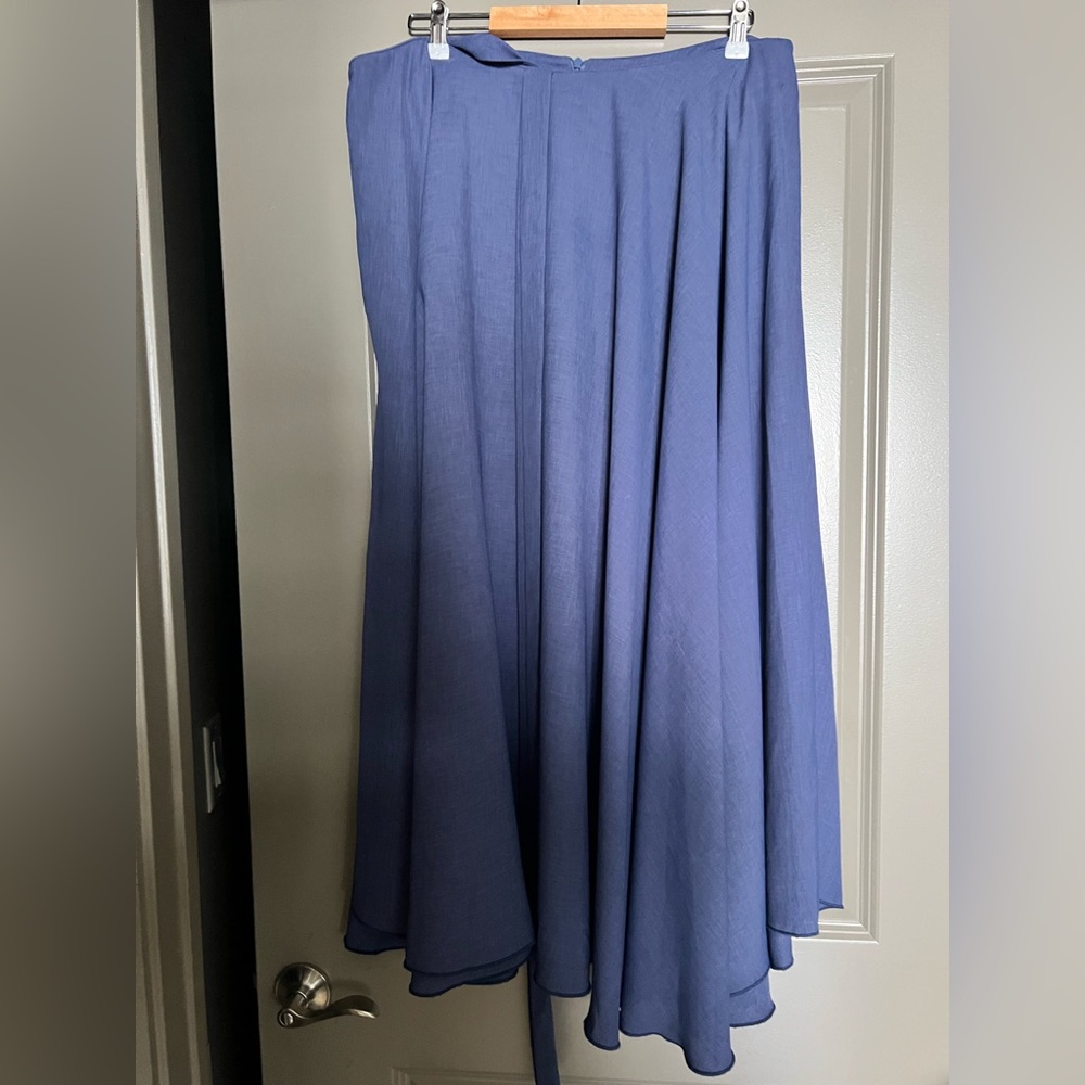 Purple draped skirt - Picture 3 of 6